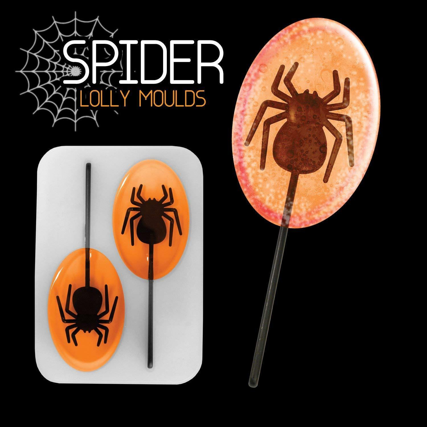 Halloween Spider Ice Lolly Pop Mould Popsicle Fun Novelty Kitchen TRIPLE PACK - Fresh Stock Dated February 2026