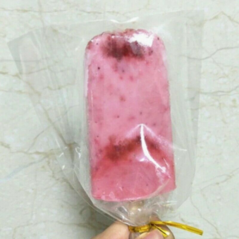 Plastic Ice Cream Bags Transparent Popsicle Bag Practical Storage Bags - Fresh Stock Dated February 2026