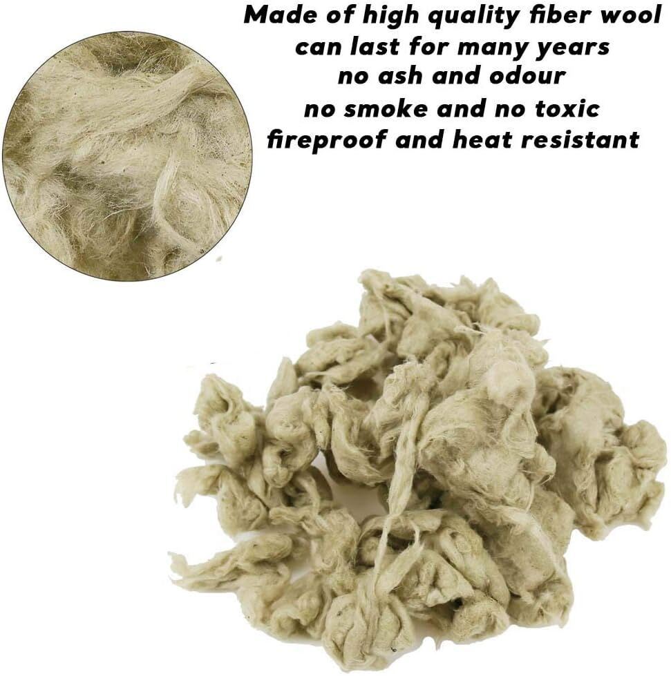 Unifalsy Gas Fireplace Embers, 6 Oz Rock Wool Glowing Embers for Gas Logs - Fresh Stock Dated January 2026