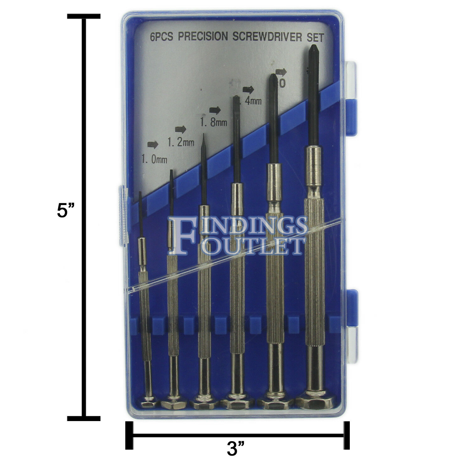 Screwdriver Set Precision 6pc Combo Straight Slotted Cross Phillips Head Driver - Fresh Stock Dated December 2025