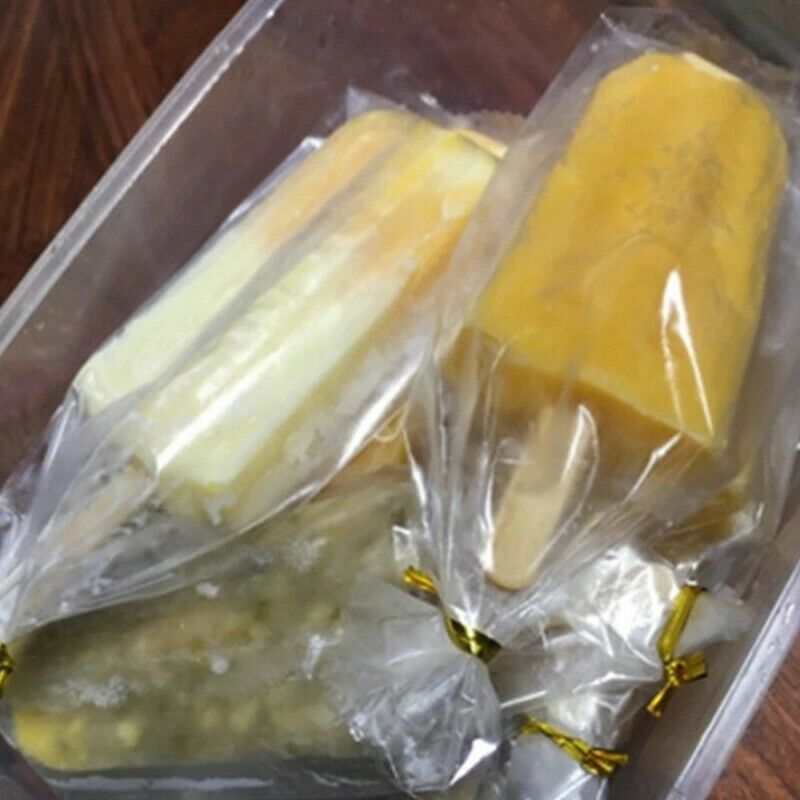 Plastic Ice Cream Bags Transparent Popsicle Bag Practical Storage Bags - Fresh Stock Dated February 2026