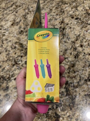 Crayola Freezer Pops Set Of (3) Crayon Icicle Popsicle Molds Multi Color **NEW** - Fresh Stock Dated February 2026