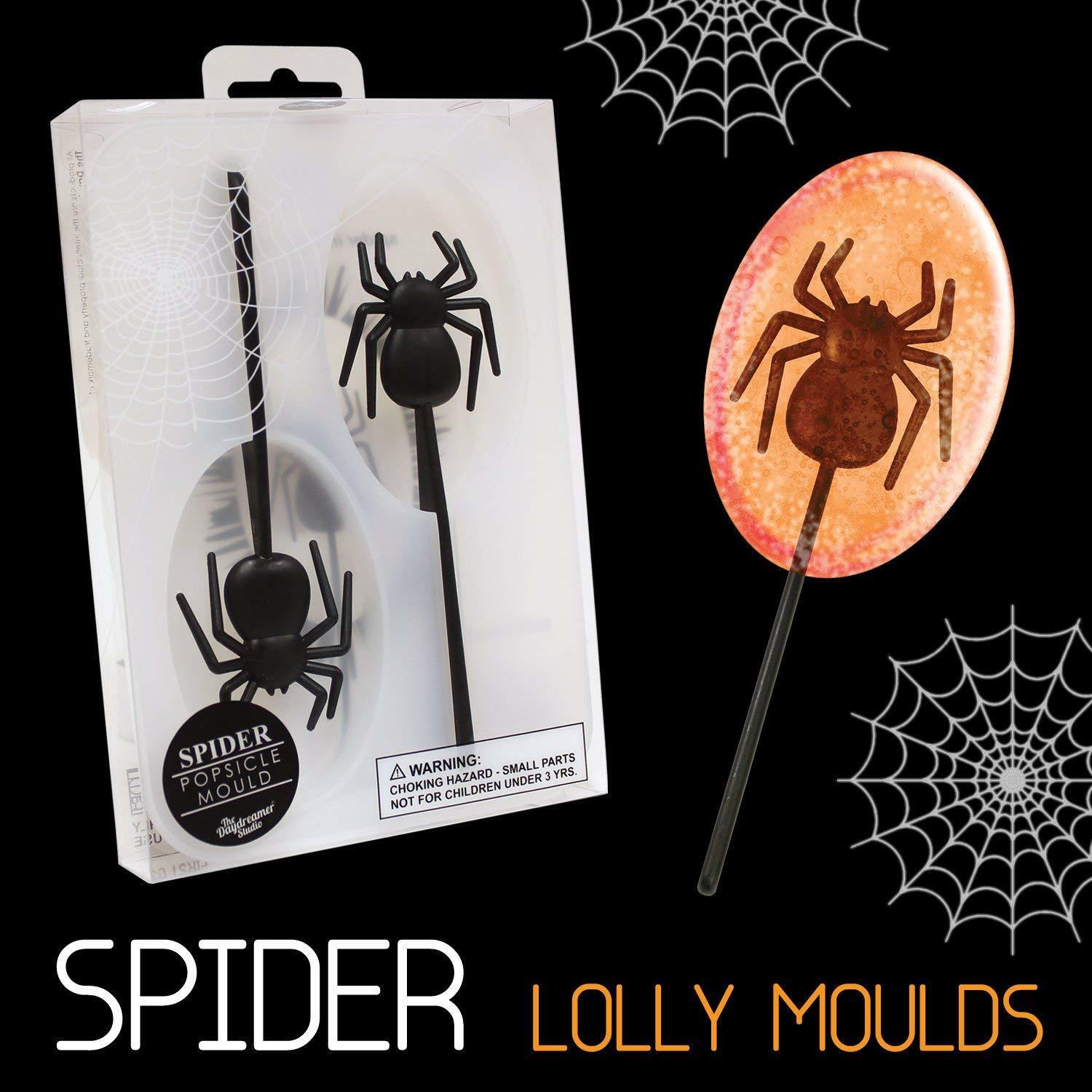 Halloween Spider Ice Lolly Pop Mould Popsicle Fun Novelty Kitchen TRIPLE PACK - Fresh Stock Dated February 2026