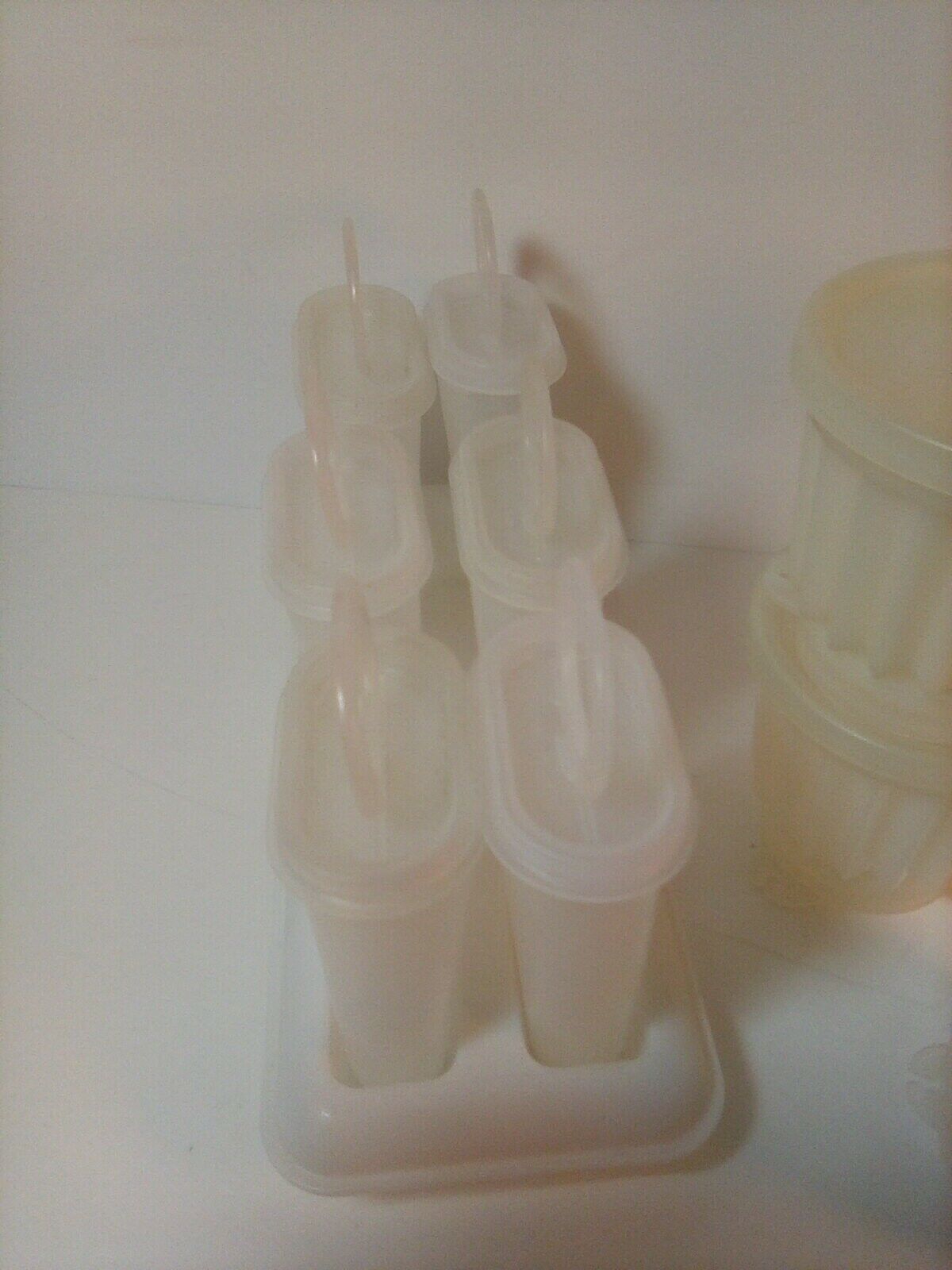 Tupperware 5 Jello Molds With 2 extra lids & 6 Popsicle Molds With Stand - Fresh Stock Dated February 2026