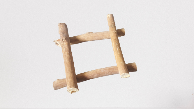 Cinnamon wood(four pieces) as firewood in chimneys camps and outdoors for fire - Fresh Stock Dated January 2026