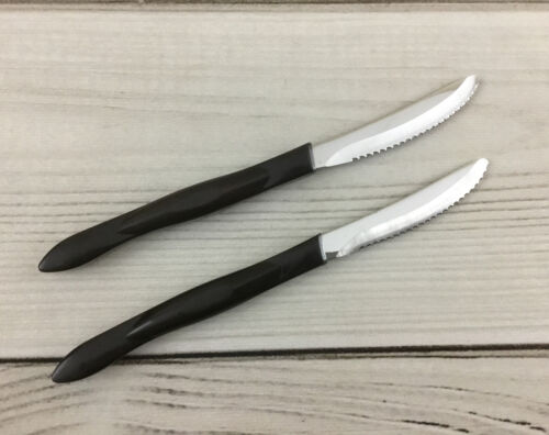CUTCO Steak Knives 1759 KD LOT OF 2 Classic Serrated Brown Handle Made in USA - Fresh Stock Dated January 2026