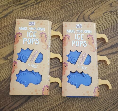 Make Your Own Ice Pops Seahorse 3-Pack New Lot Of 2 Cool Gear - Fresh Stock Dated February 2026