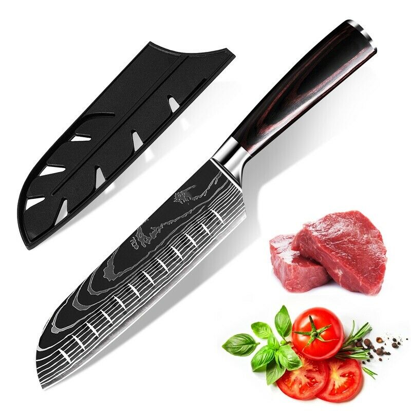 4Piece Kitchen Knife Set Damascus Style Stainless Steel Professional Chef Knives - Fresh Stock Dated January 2026