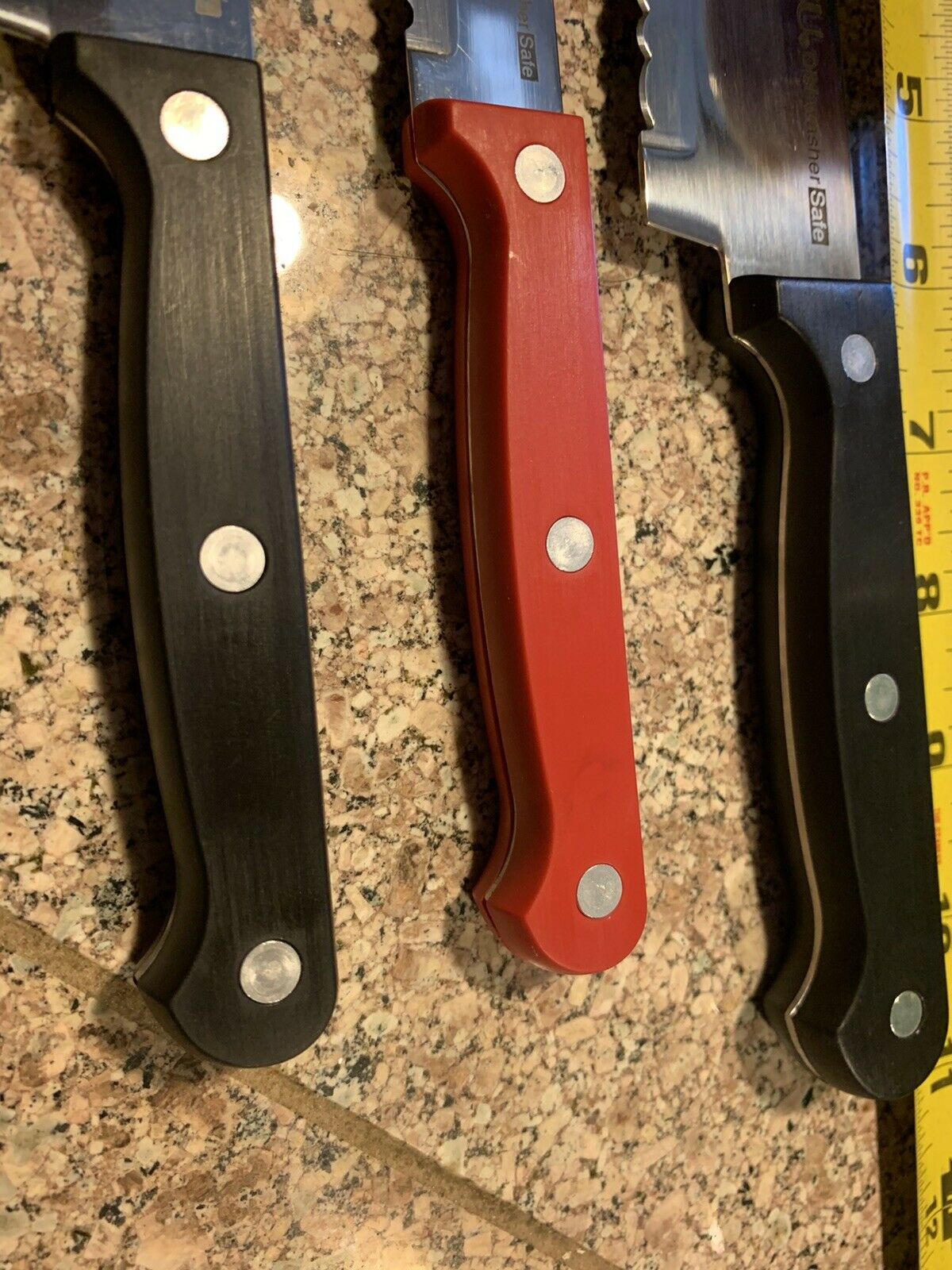 (3 PACK ) GINSU ESSENTIAL Serrated KNIFE Set DISHWASHER SAFE - Fresh Stock Dated January 2026