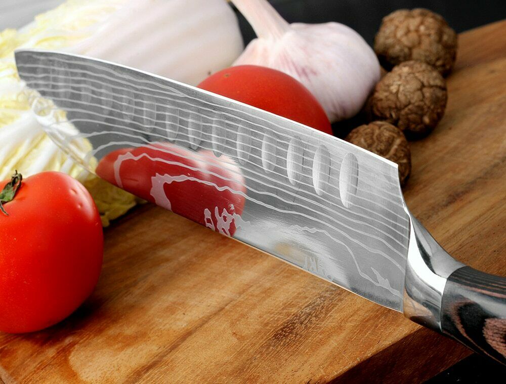 4Piece Kitchen Knife Set Damascus Style Stainless Steel Professional Chef Knives - Fresh Stock Dated January 2026
