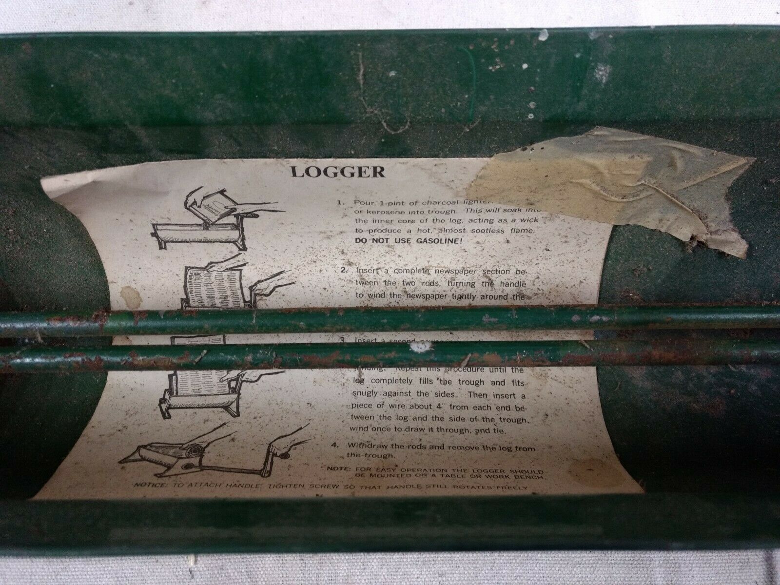 Logger Industries Newspaper Roller Fireplace Hearth Tool - Fresh Stock Dated January 2026