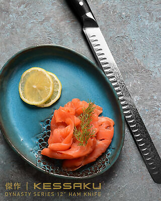 Kessaku Carving Slicing Knife 67-Layer AUS-10V Japanese Damascus Steel, 12-Inch - Fresh Stock Dated January 2026