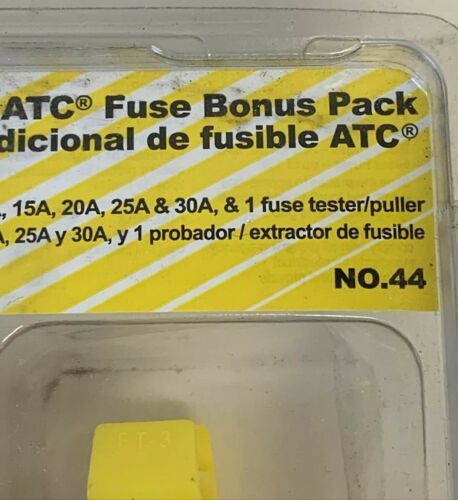Bussman NO.44 42 Piece Buss® ATC Blade Fuse Bonus Pack Fast Priority Shipping! - Fresh Stock Dated December 2025