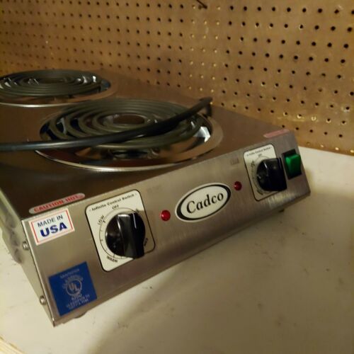 Cadco Countertop Double 120-Volt Hot Plate - Fresh Stock Dated February 2026
