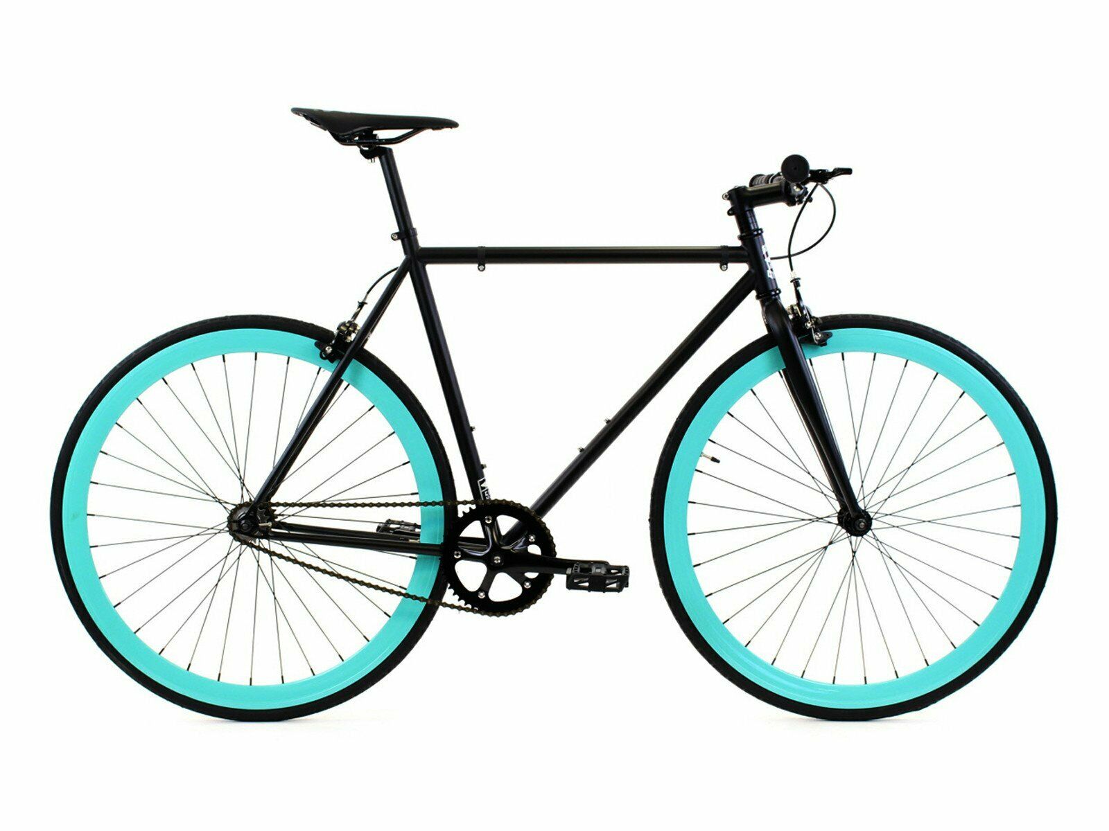 Golden Cycles Fixed Gear Single Speed Bike Bicycle Jackson 52 CM Black and Teal - Fresh Stock Dated January 2026
