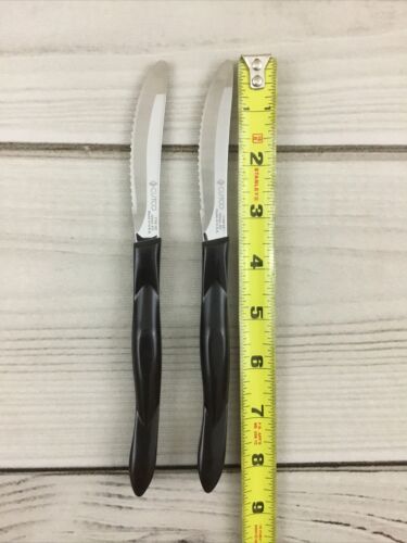 CUTCO Steak Knives 1759 KD LOT OF 2 Classic Serrated Brown Handle Made in USA - Fresh Stock Dated January 2026