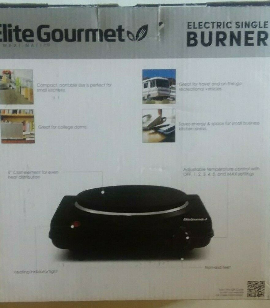 New~Maxi-Matic Elite Gourmet Electric Single Burner~6