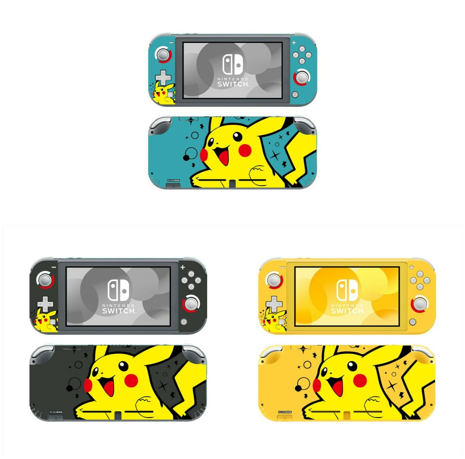 Ci-Yu-Online Pokemon Pikachu Vinyl Skin Screen Protector Nintendo Switch Lite - Fresh Stock Dated February 2026