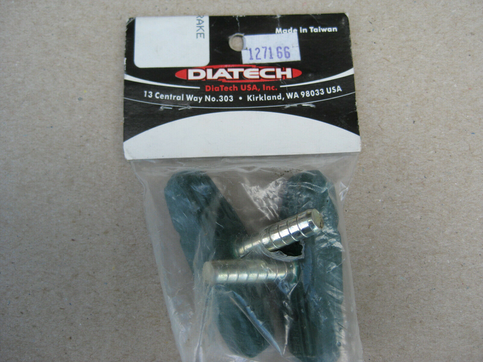 DIATECH Dekka BMX Brake Pads   green compound   oversized pads   990 POST mount - Fresh Stock Dated December 2025