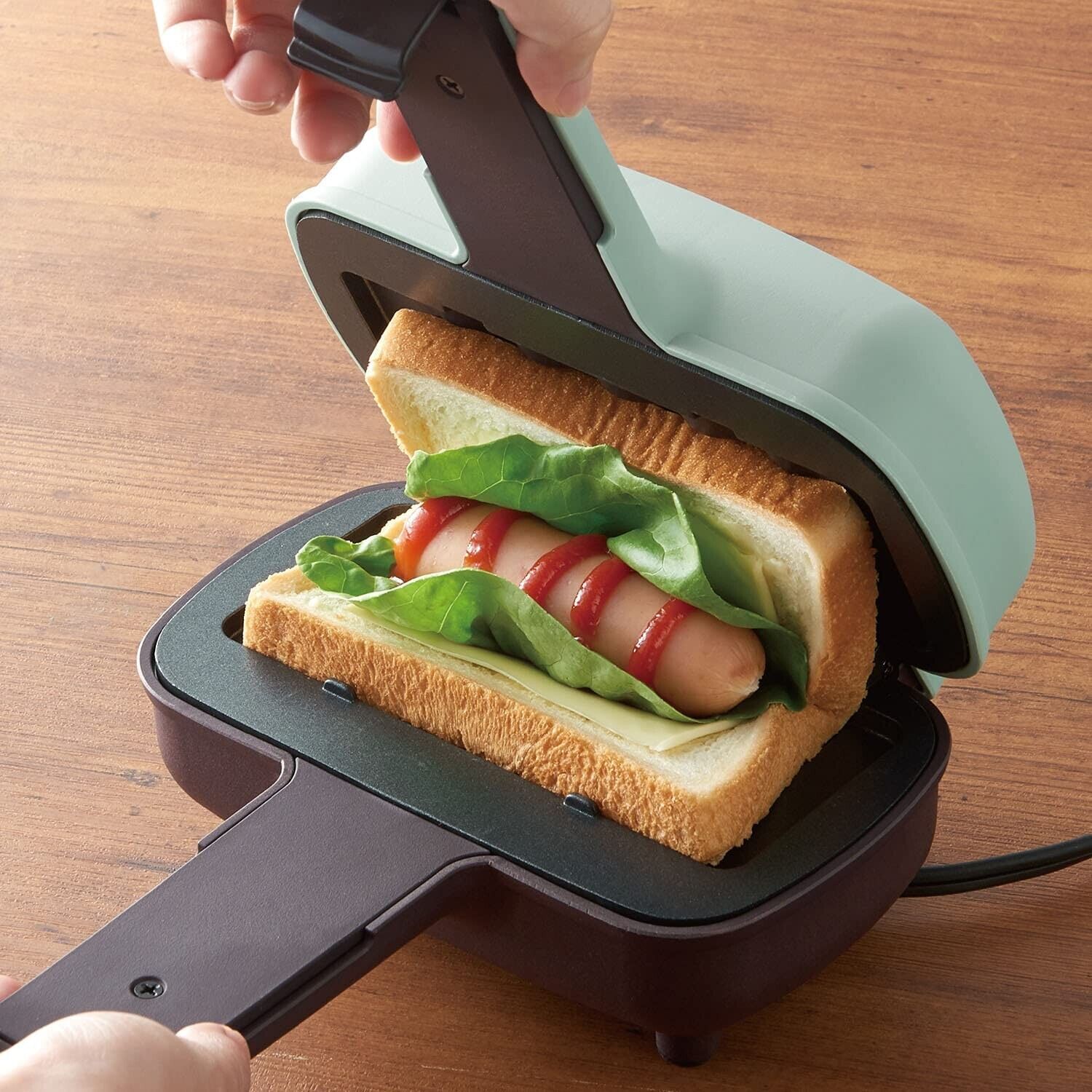 Toffy Ladonna K-HS3-AW Half Hot Sandwich Maker Ash White Color AC:100V Small - Fresh Stock Dated February 2026