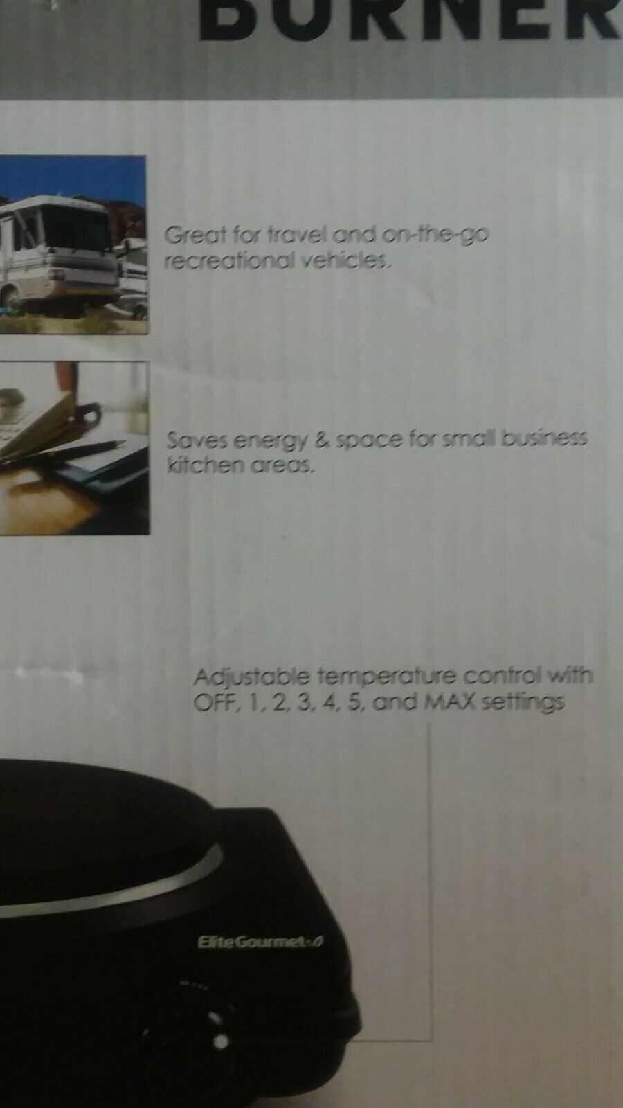 New~Maxi-Matic Elite Gourmet Electric Single Burner~6