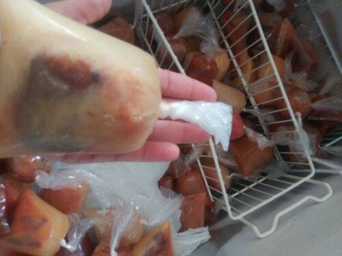 bolsitas para bolis plastic bags ice pops hielitos 1400 BOLSAS 8×26 Saborine - Fresh Stock Dated February 2026