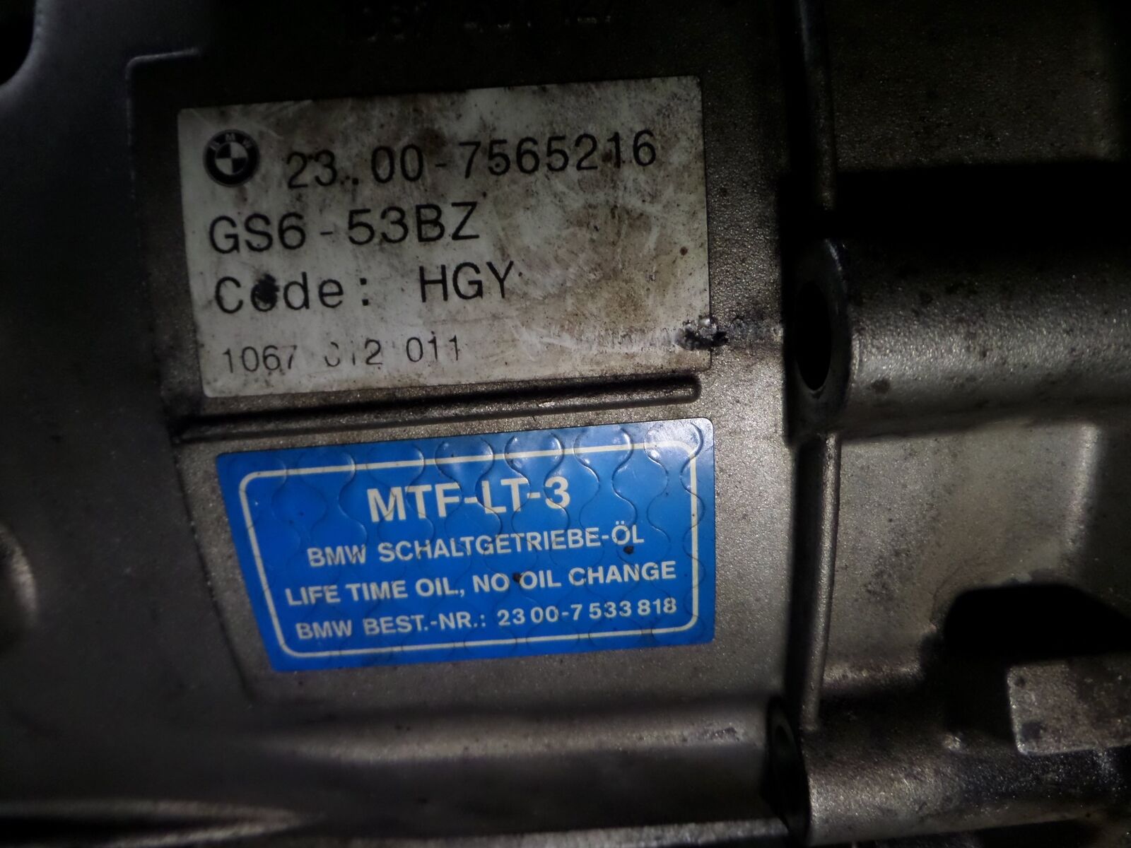 07-10 BMW 335xi 6 Speed AWD HGY Manual Transmission 87K E90 E92 E93 OEM - Fresh Stock Dated December 2025