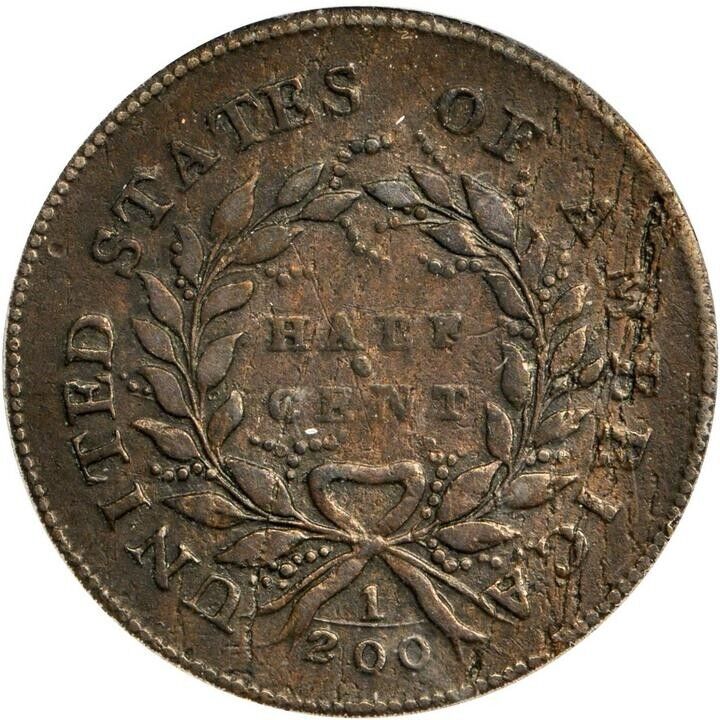 1793 PCGS VF20 First Year Half Cent KEY DATE - Fresh Stock Dated December 2025