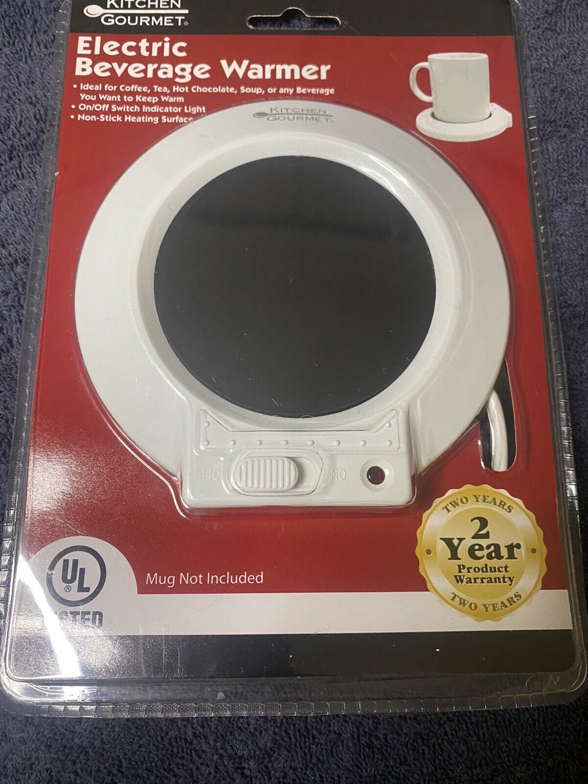 Kitchen Gourmet Coffee Soup Beverage Cup Mug Warmer. 25 Watts 686712 - Fresh Stock Dated February 2026