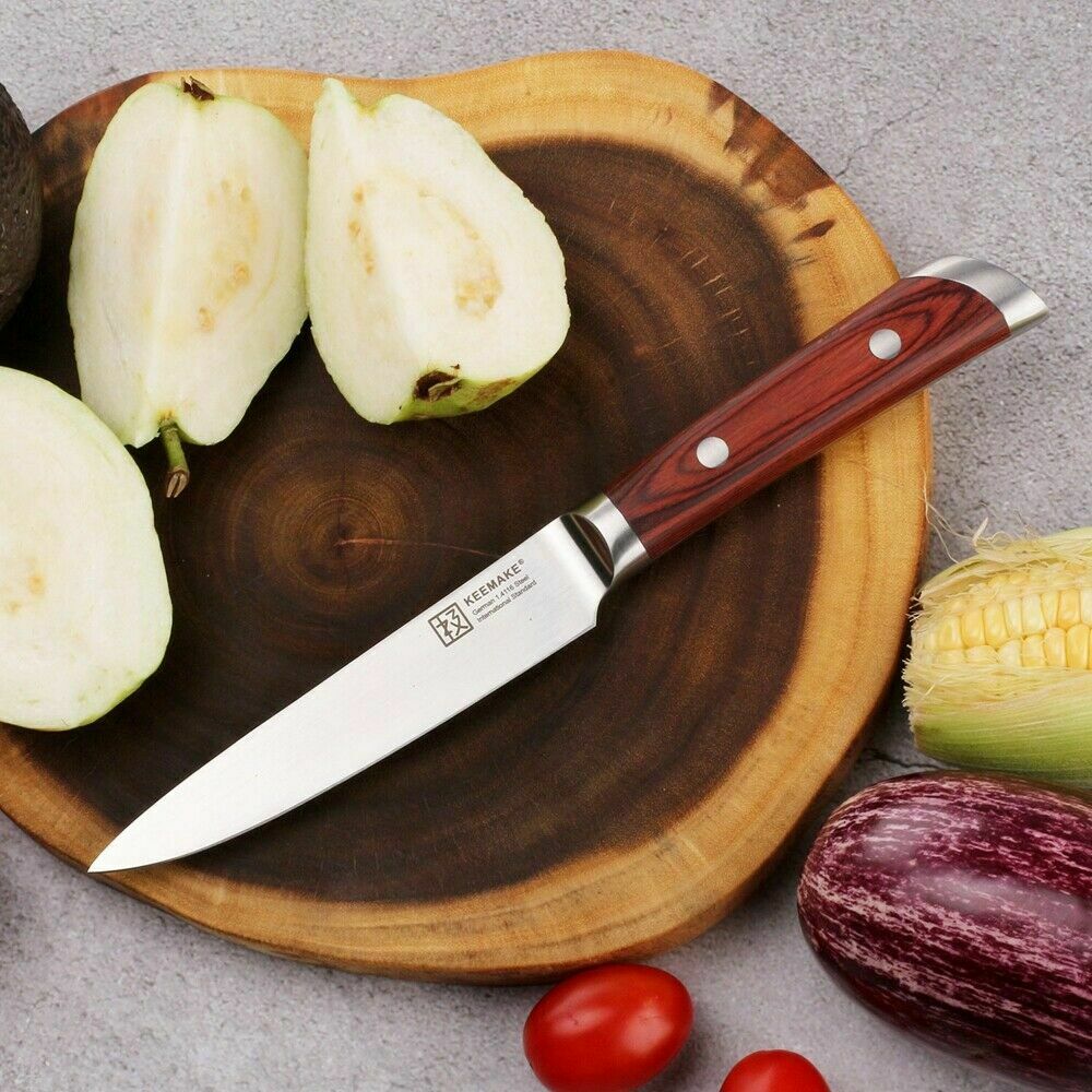 5 Inch Chef's Utility Knife German Stainles Steel Fruit Paring Peeling Knife - Fresh Stock Dated February 2026