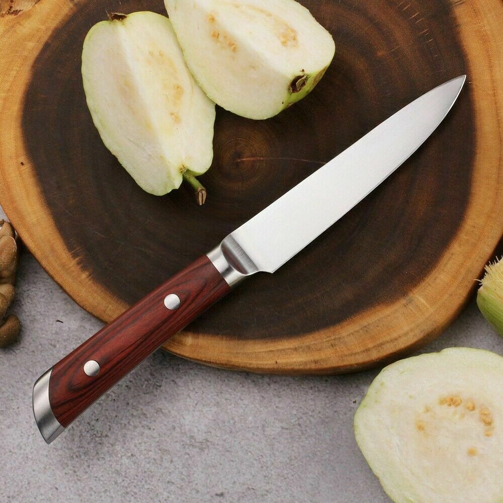 5 Inch Chef's Utility Knife German Stainles Steel Fruit Paring Peeling Knife - Fresh Stock Dated February 2026