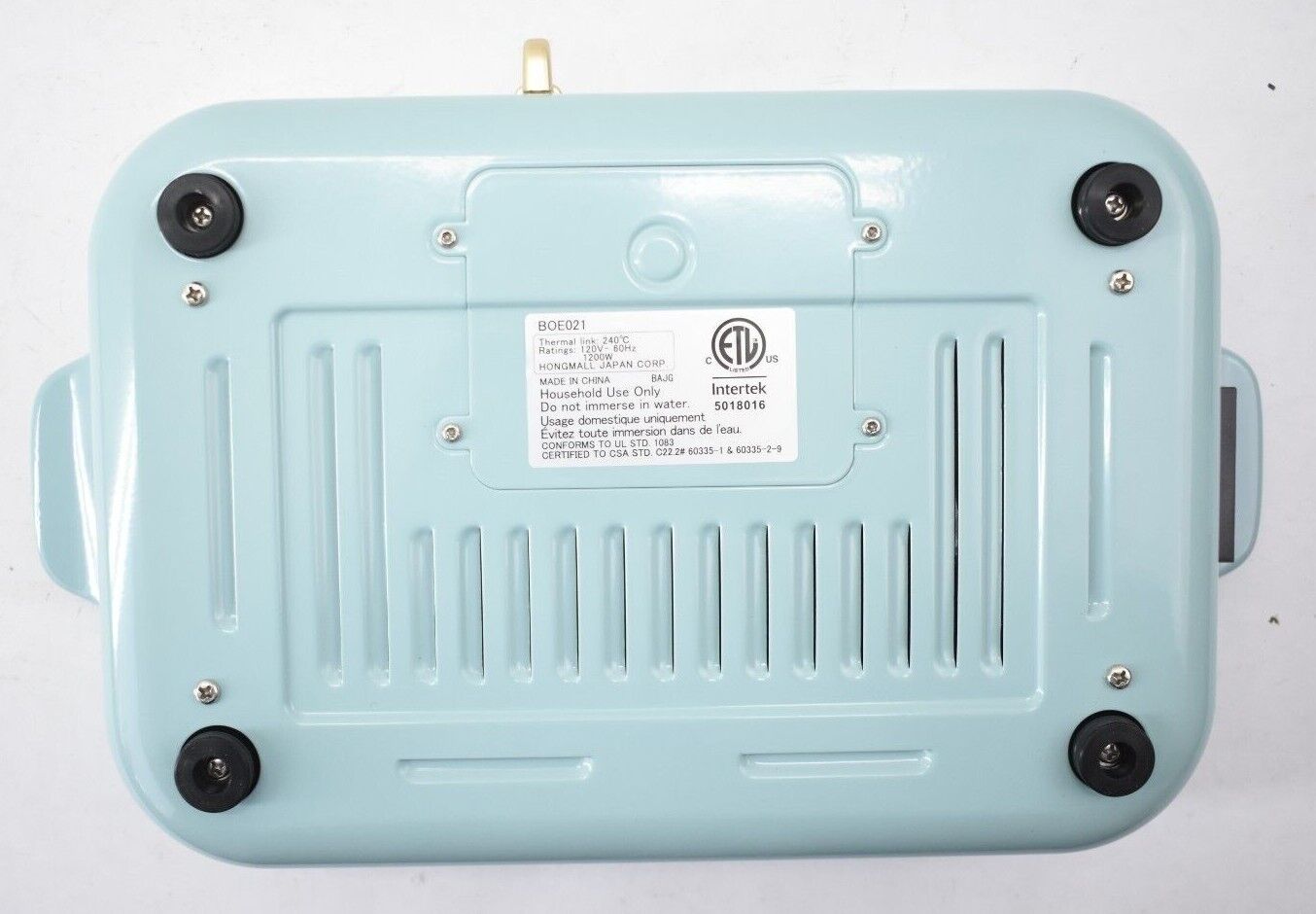Bruno Electric Compact Multifunctional Hot Plate 120V 1200W Blue BOE021 - Fresh Stock Dated February 2026
