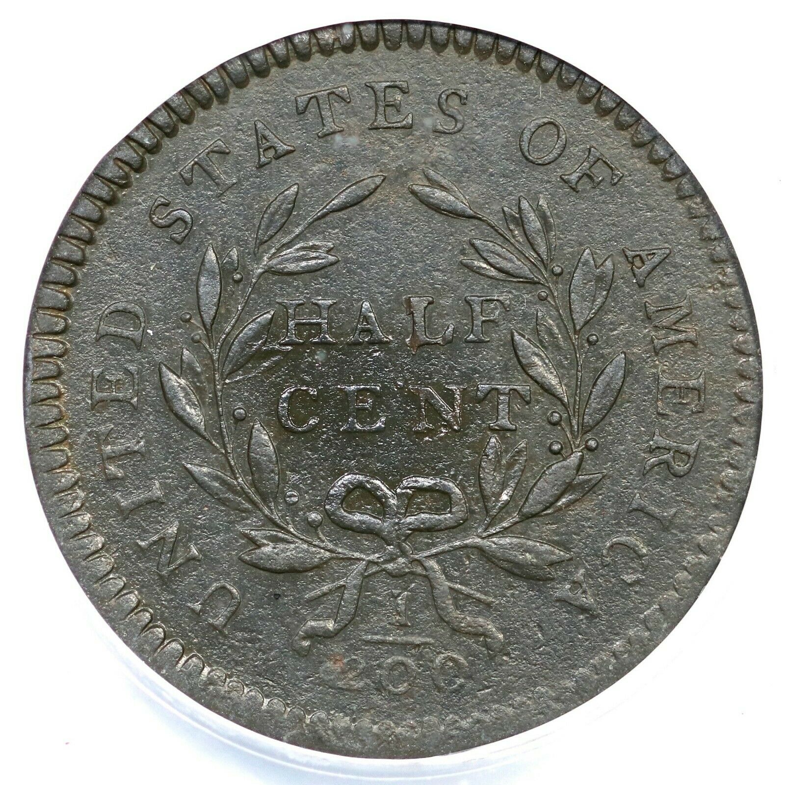 1794 C-6a R-5+ ANACS EF 40 Details Sm Edge Lett Liberty Cap Half Cent Coin 1/2c - Fresh Stock Dated December 2025