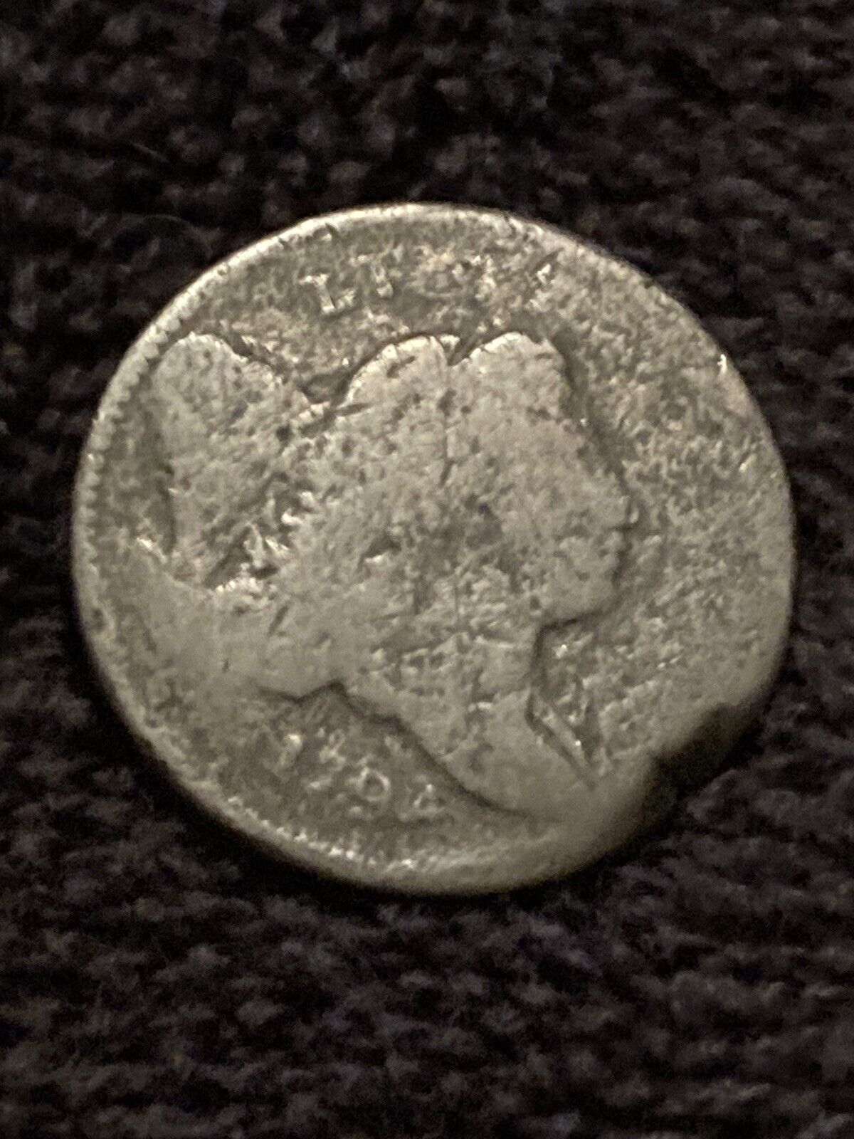 1794 liberty cap half cent 1/2c C-4A R-3 Error RagClip Clipped planchet Edge Lrt - Fresh Stock Dated December 2025