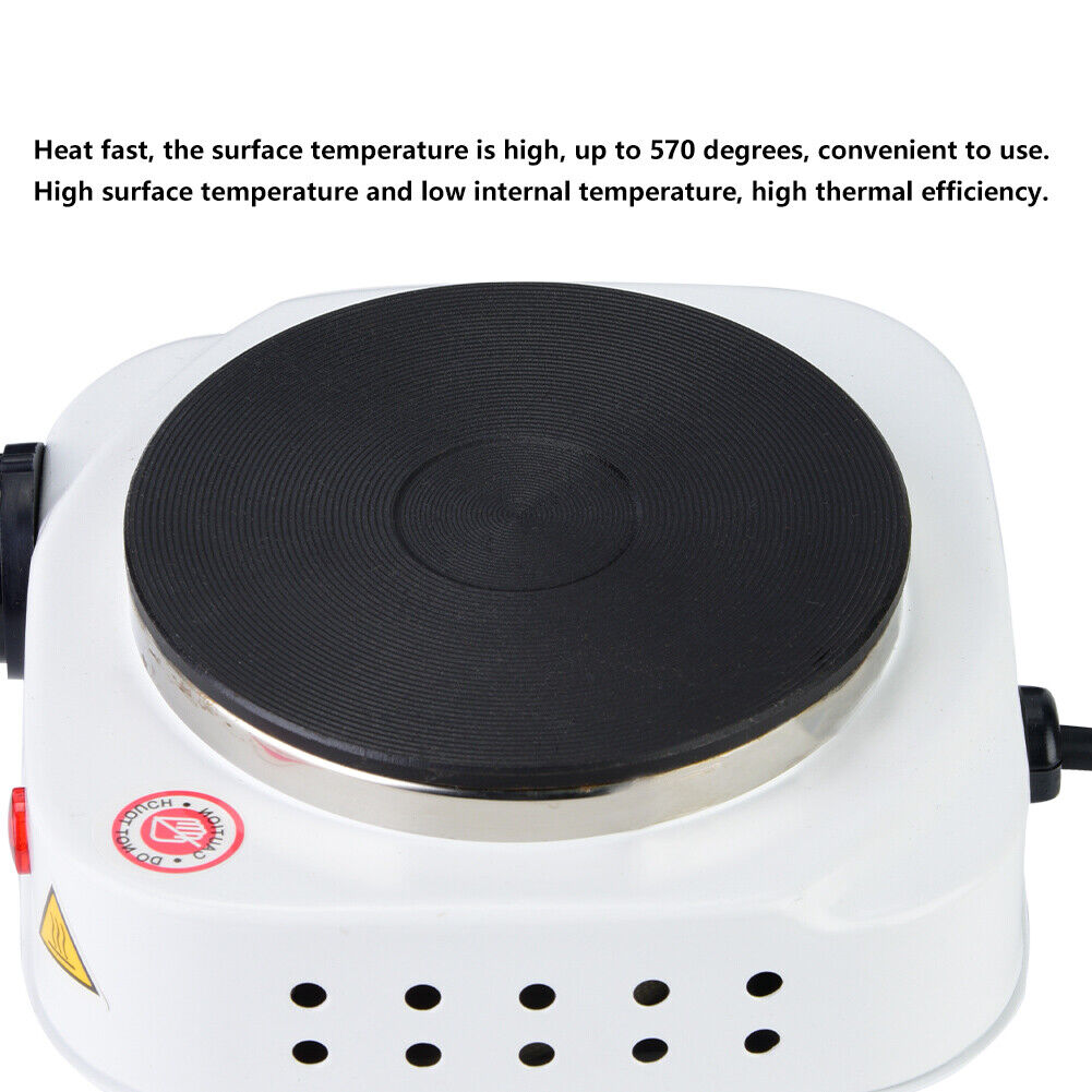 110V 500W Electric Mini Stove Hot Plate Multifunctional Heater US Plug - Fresh Stock Dated February 2026