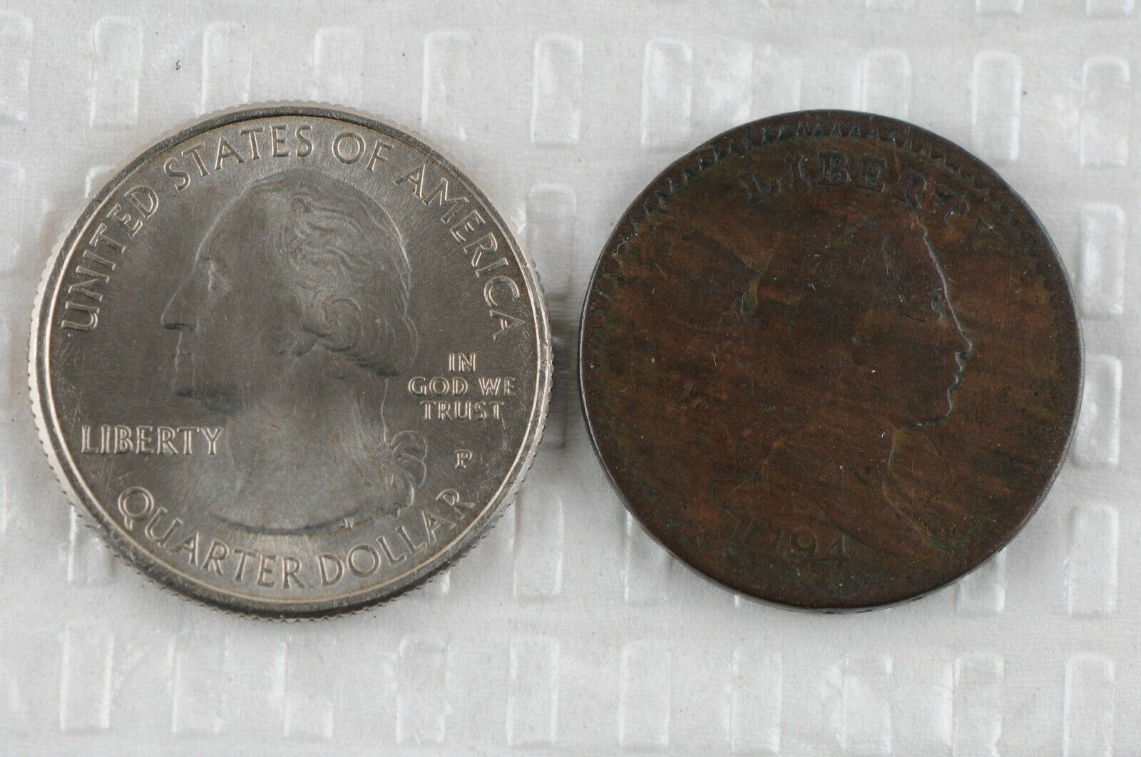 1794 Liberty Cap U.S. Half Cent Circulated - Fresh Stock Dated December 2025