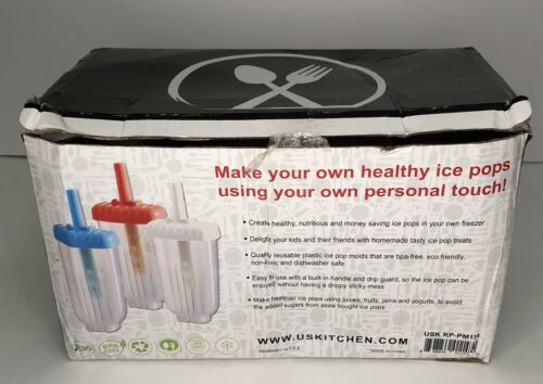 Vintage Ice Pop Popsicle Molds 3 trays Makes 15 Popsicles NEW - Fresh Stock Dated February 2026