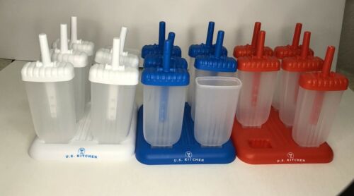 Vintage Ice Pop Popsicle Molds 3 trays Makes 15 Popsicles NEW - Fresh Stock Dated February 2026