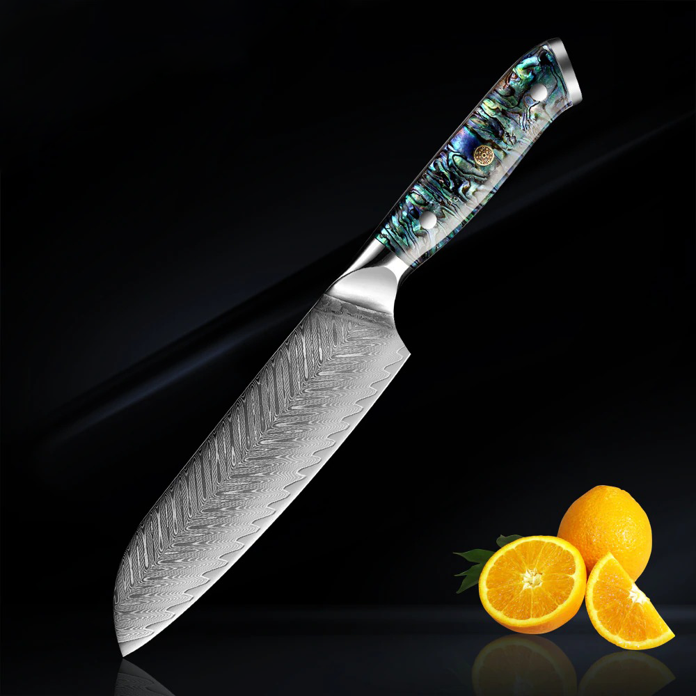 7In Chef Santoku Knife 67Layers VG10 Damascus Steel Kitchen Knives Free Shipping - Fresh Stock Dated January 2026