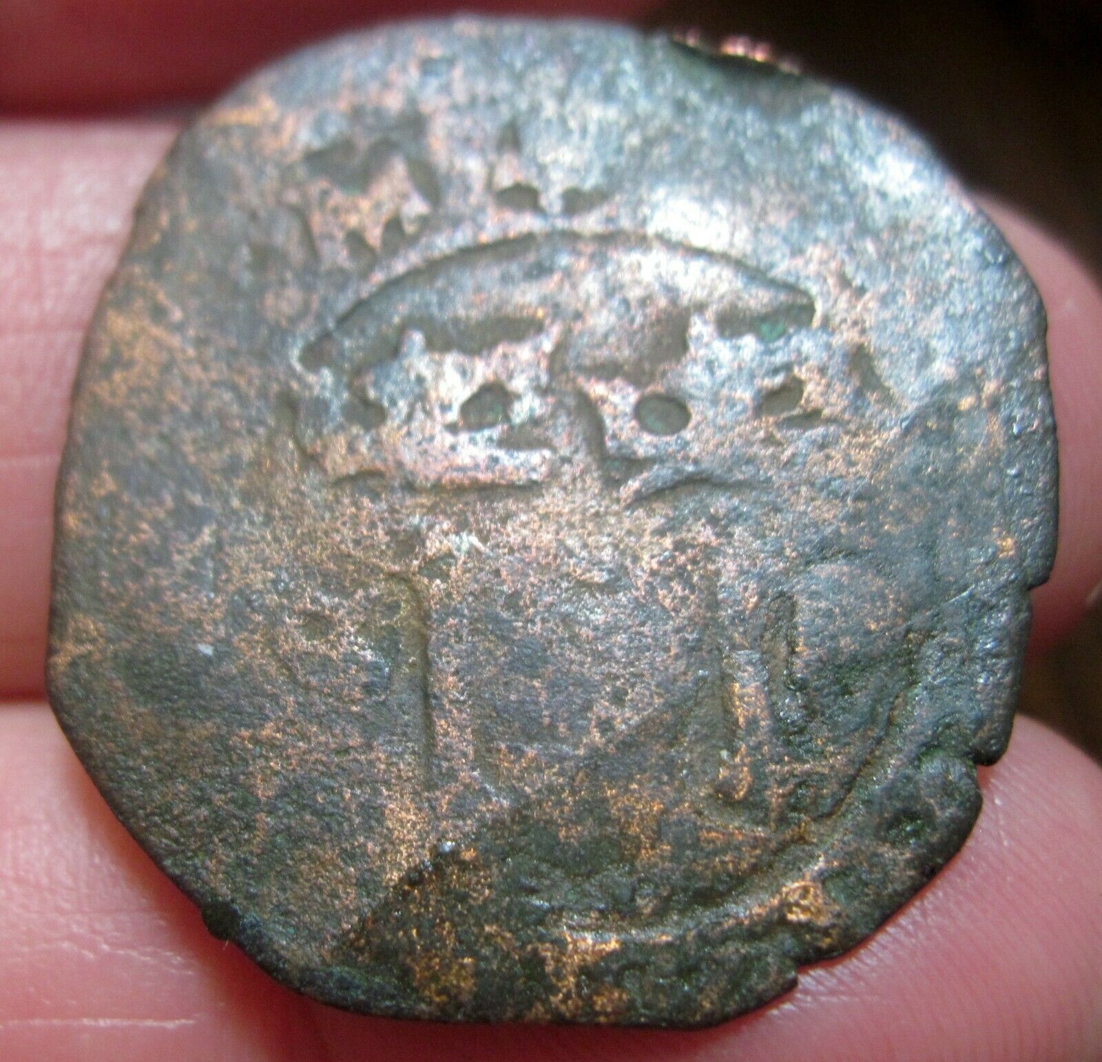 (1516-1556) DOMINICAN REPUBLIC 4 MARAVEDIS --ARABIC VARIETY-- 4