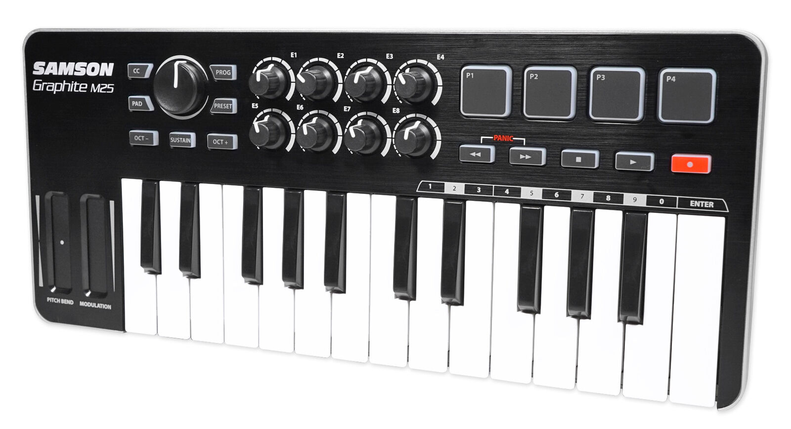 Samson Graphite M25 25-Key USB MIDI DJ Keyboard Controller For PC, MAC SAKGRM25 - Fresh Stock Dated December 2025