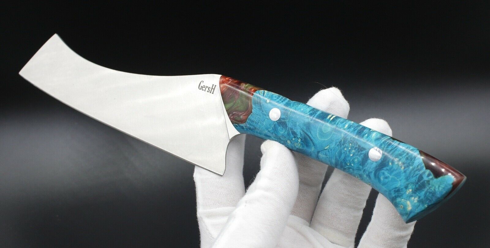 Blue Lagoon Chef - USA Made Custom Knives ELMAX Stainless Steel Custom Handle - Fresh Stock Dated January 2026