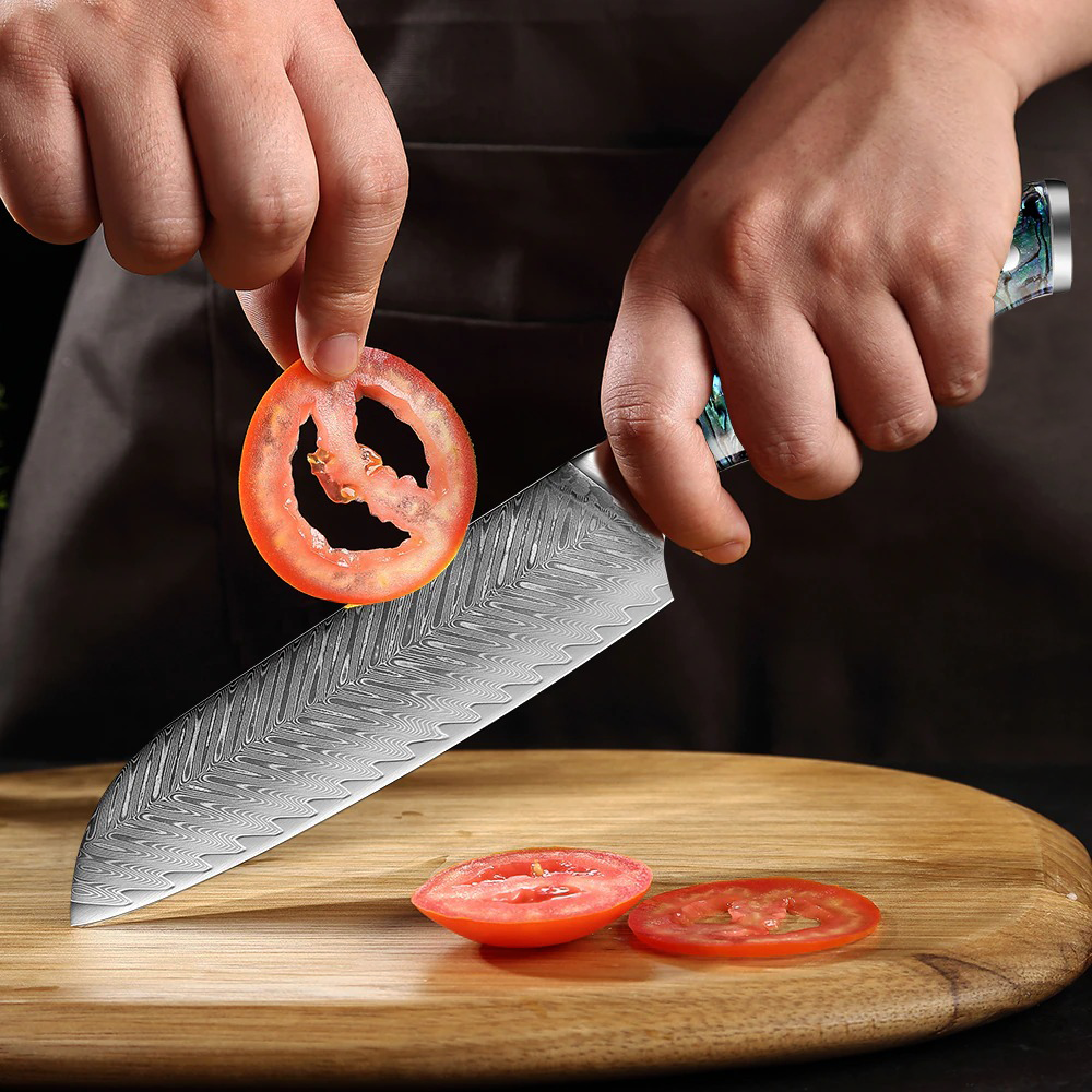 7In Chef Santoku Knife 67Layers VG10 Damascus Steel Kitchen Knives Free Shipping - Fresh Stock Dated January 2026