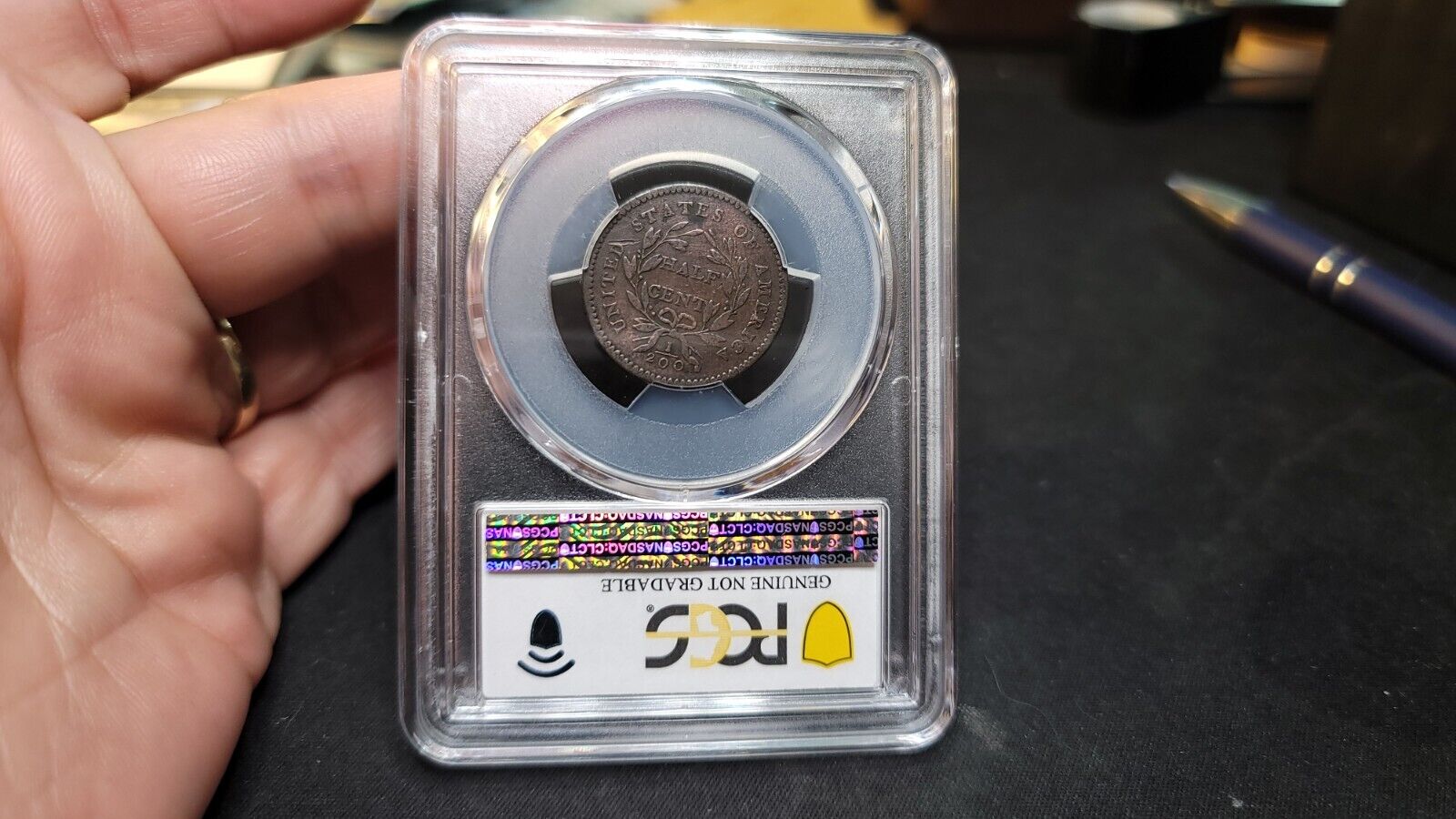 1794 Normal Head, Small Letters Edge, Half Cent 1/2C C-3a, B-5b PCGS VG Scratch - Fresh Stock Dated December 2025