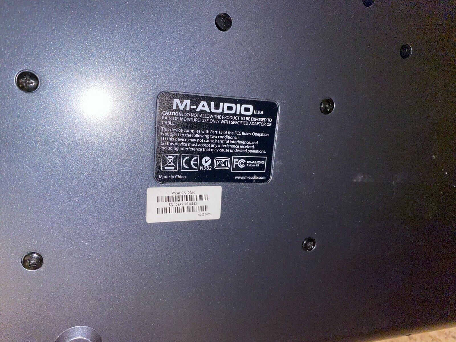 M-Audio Axiom 49 Key Semi Weighted USB MIDI Controller W/ Cables & Box - Fresh Stock Dated December 2025