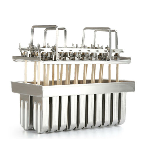 20pcs Stainless Steel Ice Cream Sticks Mold Ice Lolly Popsicle Mold Pop Holder - Fresh Stock Dated February 2026