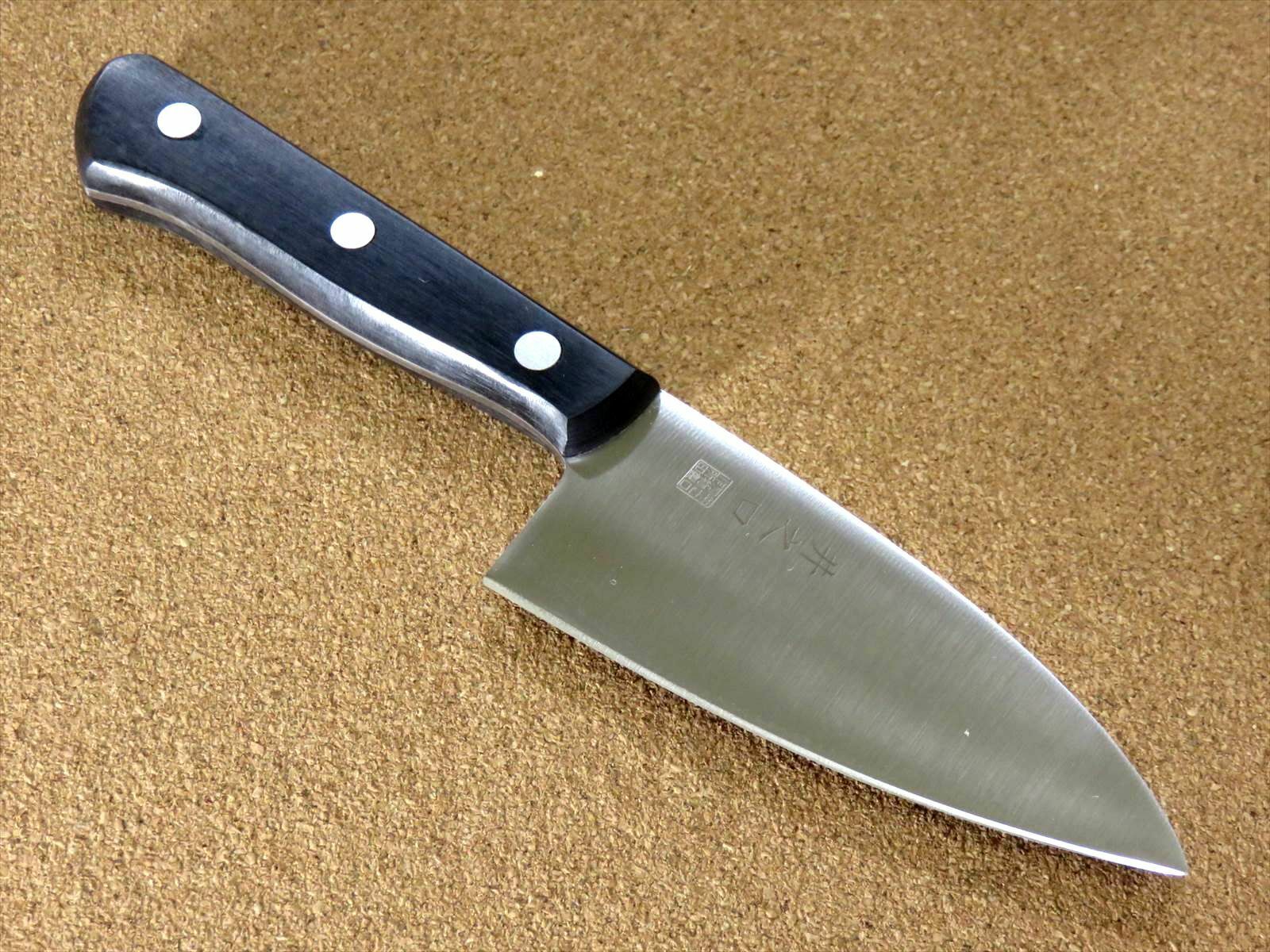 Japanese Kitchen Small Knife 110mm 4 in Double-edged Fishing Outdoor SEKI JAPAN - Fresh Stock Dated February 2026