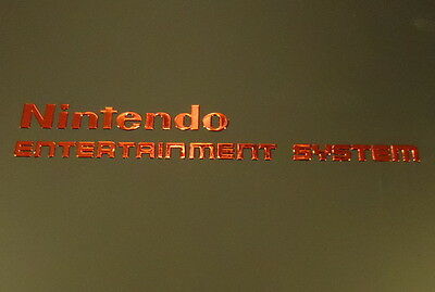 Nintendo NES Label / Aufkleber / Sticker / Badge / Logo 74mm x 11mm [268b] - Fresh Stock Dated December 2025