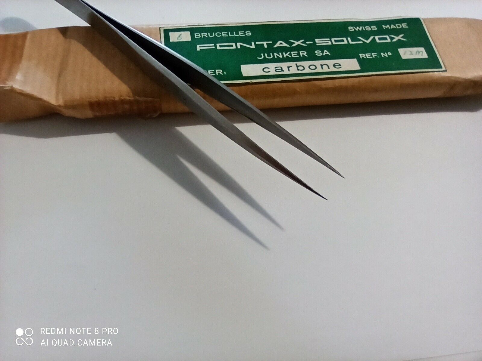 FONTAX JUNKERS Original Tweezers   swiss  no.12M New ,1pcs. - Fresh Stock Dated December 2025