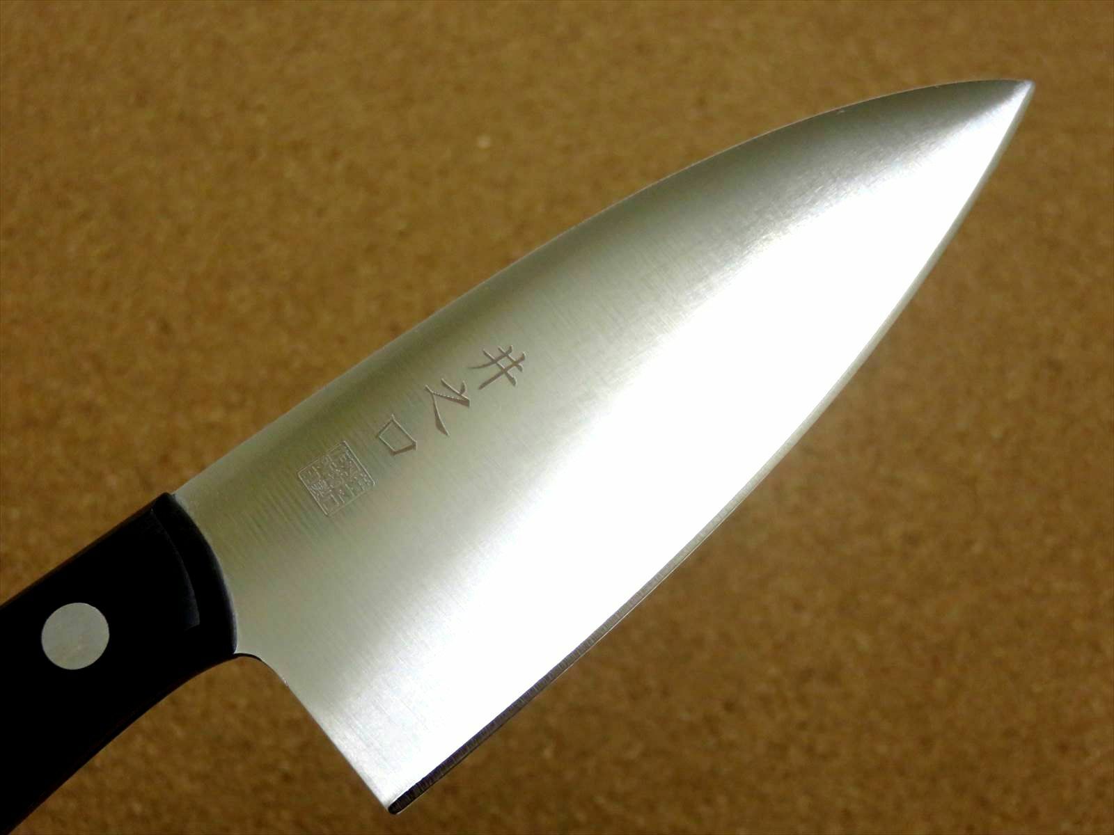 Japanese Kitchen Small Knife 110mm 4 in Double-edged Fishing Outdoor SEKI JAPAN - Fresh Stock Dated February 2026